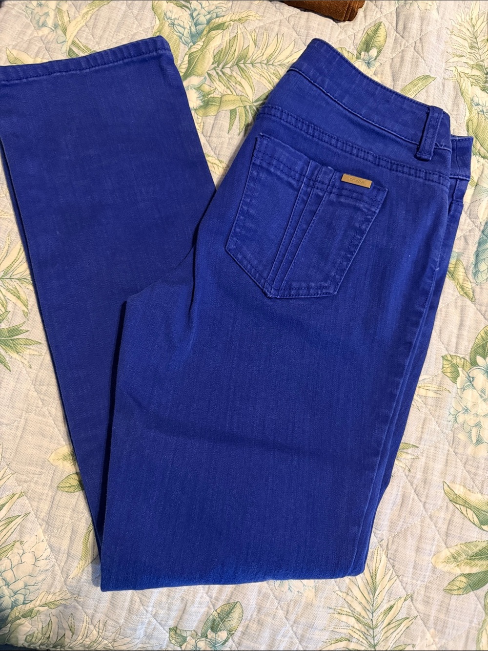 Chico’s So Slimming Short Royal Blue Jeans